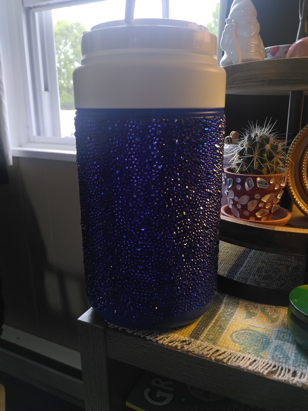 Blue Rhinestone Travel Water Jug - Picture 5 of 5